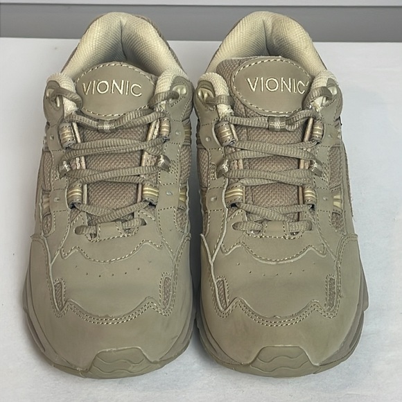 EUC Women’s VIONIC Walker Taupe Sneakers Size 9 - Picture 2 of 8